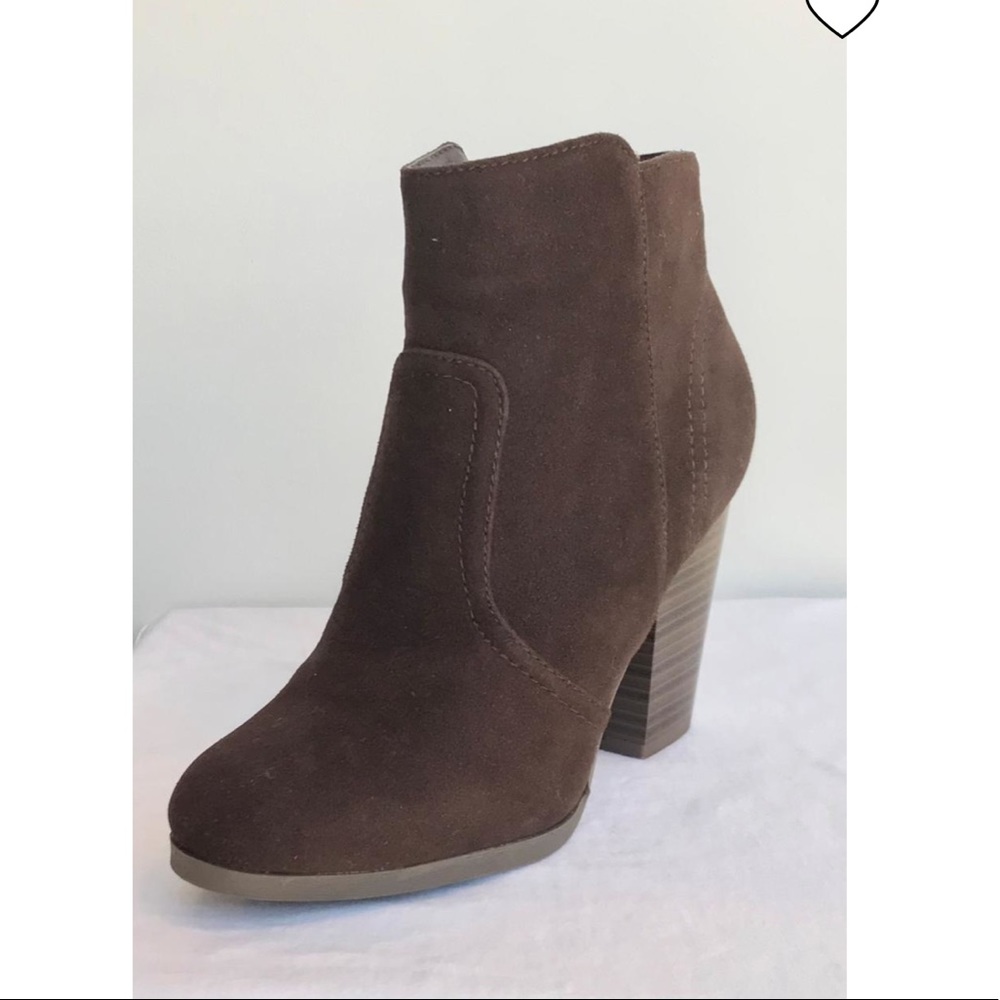 Dark brown booties